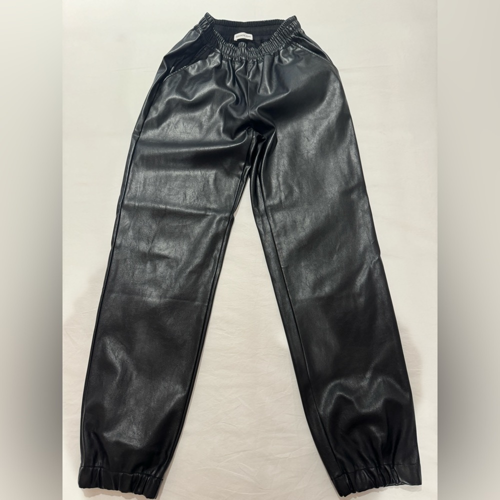 DESIGNERS REMIX faux leather sweats